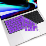 Apple MacBook Pro 14" (2021) A2442 Keyboard Cover Skin (Purple) Purple