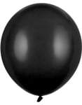 25 stk 43 cm - Jettestor Pastell Svarta Ballonger