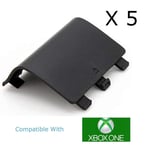 x 5 Xbox One Controller Battery Cover Pack Shell Back Cover BLACK