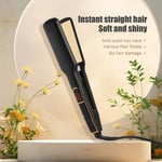 Hair Straightener Salon Styling Iron Hairstyling LCD Display Ceramic Flat Wide