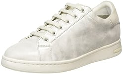 Geox Femme D Jaysen D Sneakers, Silver/Off Wht, 39 EU