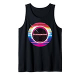 Solar Eclipse 2024 Disconnected 70s 80s Vaporwawe Graphic Tank Top