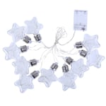 Star Shape Battery Box Light String Decorative Bulb Home Decor As The Picture