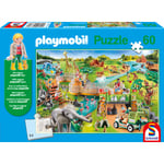 Playmobil Zoo Pussel & 1 figur 60 bitar Schmidt