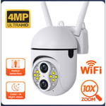 Ranipobo - Camera de surveillance Wifi Exterieur,4MP Wifi camera impermeable a l'eau 10X Zoom numerique Securite camera de television en circuit
