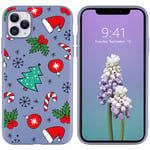 YCCY Soft Liquid Silicone Rubber Christmas Tree Small Bulbs Hat BluePhone Case Cover for iPhone 12 Pro Max with Microfiber Linin Silica Gel Bumper Case for iPhone 12 Pro Max