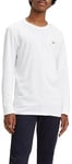 Levi's Men's Long-Sleeve Original Housemark Tee T-Shirt, Cotton + Patch White, S