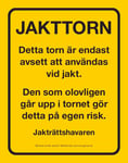 Genzo Varningsskylt Jakttorn 5-pack