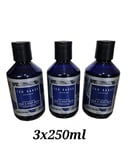 3x Ted Baker Sterling Blue shower gel 250ml, hair and body wash for men