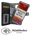 Skimblocker Magnet Fodral Motorola Moto G9 Play (Svart)