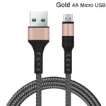 Type C Micro Usb Cable 5a Fast Charging Charger Gold Max.4a