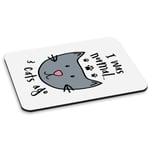 I Was Normal 3 Cats Ago PC Computer Mouse Mat Pad - Funny Crazy Cat Lady Kitten