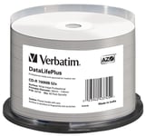 Verbatim 43745 CD-R 52x DataLifePlus Inkjet Professional 50pk Spindle