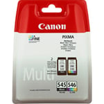 Canon PG-545/CL-546 svart+färg, Multipack (2 färgpatroner)