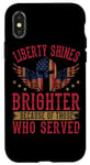 Coque pour iPhone X/XS Liberty rend hommage au service patriotique de Grateful Nation
