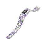 Garmin Vivofit JR  Silikon klockband med mönster - lila blommor