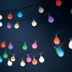 Forever String Light Solar LED Frosted Balls SFB62 6.5m 30 balls - Flerfärgad