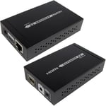 Loops HDMI HDBT Extender IR Kit Full HD 4K Over Single CAT6 Cable POE TV Sender Base