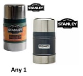 STANLEY 0.7L CLASSIC VACUUM FOOD JAR FLASK STAINLESS STEEL HOT COLD THERMOS NEW