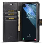 DG.MING Samsung Galaxy S24 Plus Plånboksfodral med avtagbart skal, svart