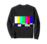 No Signal Television Screen Color Bars Test Pattern Sweatshirt
