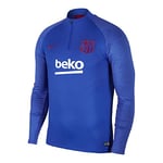 NIKE Men FCB Nk Dry Strk Dril Sweatshirt - Lyon Blue/Noble Red, Large