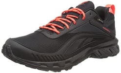 Reebok Men's Ridgerider 6 Gore-Tex Sneakers, Core Black/Pure Grey 8/Orange Flare, 8 UK