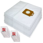 Cloth Dust Bags x 10 for NILFISK Power P10 P12 P20 P40 Vacuum Bag + Fresh