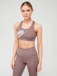 Nike Swoosh Medium Support Bra - Purple, Purple, Size Xs, Women