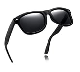INF Solbriller med polariserte glass UV400 i sort / grå