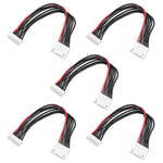 sourcing map 6S Balance Plug Extension Lead Wire 15CM 5PCS for LiPo Battery Balance Charging 22AWG Silicone