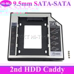 9,5 mm SATA Optical Bay 2,5" Enclosure fästes med dubbelhäftande tejp