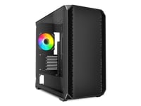 Sharkoon Mk2 Rgb, Micro Tower, Pc, Svart, Micro Atx, Mini-Itx, Multi, Fall Fläktar