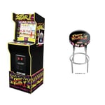 Capcom Legacy 12 Games Arcade Machine with Riser + Street Fighter Stool