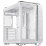 ASUS TUF Gaming GT502 Dual Chamber Tempered Glass ATX PC Case - White
