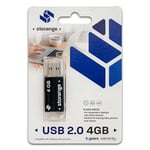 STORANGE Clé USB 4 Go 2.0 Basic Noire