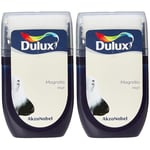 Dulux Walls and Ceilings Tester Paint, Magnolia, 30 ml (Pack of 2)