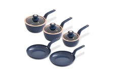 Cavaletto 5 Piece Cookware Set Midnight Blue