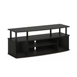 Furinno Large Entertainment Center Hold up to 55-in TV, Polyvinyl Chloride, Blackwood, 40.1 (D) x 119.9 (W) x 49.8 (H) cm