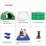 GUO Multi-person 360° Panoramic Family Camping Stable Steel Tube Structure 100% Waterproof Dome Frame Pop-up Tunnel Beach Awning Multi-person Tent-009