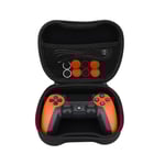 Pack Manette NK pour PS4 / PS3 / PC/Mobile sans Fil - Manette sans Fil, Dualshock, 6 Axes, Pavé Tactile, Entrée Casque, Câble de Charge, 8 x Grips pour Joystick, Housse pour Manette - Orange