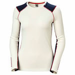 Helly Hansen Women's Lifa Merino Midweight Crew Shirt, White, XS UK