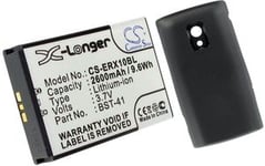 Kompatibelt med Sony Ericsson Xperia X10, 3.6V (3.7V), 2600 mAh