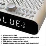 Dual Alarm Clock Radio w/ Bluetooth Speaker LED Display Bedside Classic FM Radio