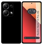 Tumundosmartphone Coque en Silicone TPU Noir pour Xiaomi Redmi Note 13 Pro 4G