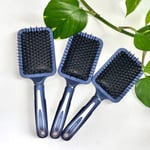 Large Blue Paddle Hairbrush,Dry Wet Tangle Free Cushion Salon Brush smooth