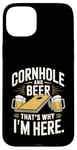 Jeu et soirée de beuverie dans le jardin Cornhole and Beer Coque pour iPhone 15 Plus