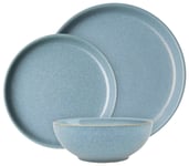 Denby Elements 12 Piece Stoneware Dinner Set - Blue