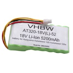 vhbw Batterie compatible avec Husqvarna Automower 520, 430X 2016 robot tondeuse (5200mAh, 18V, Li-ion)