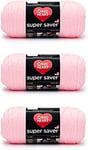Red Heart Super Saver Lot de 3 – Rose layette – 198 g – Acrylique – 4 moyen (peigné) – 300 m – Tricot, crochet, artisanat et amigurumi